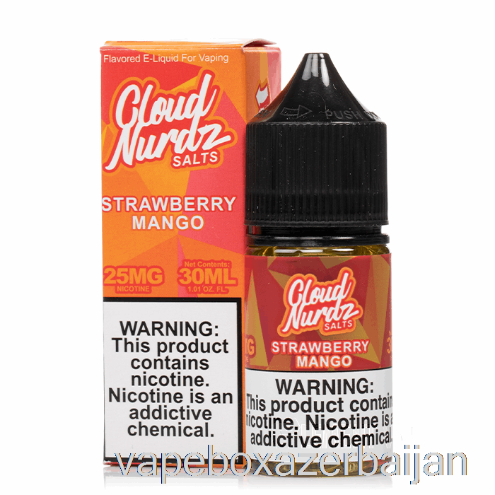 E-Juice Vape Strawberry Mango - Cloud Nurdz Salts - 30mL 25mg